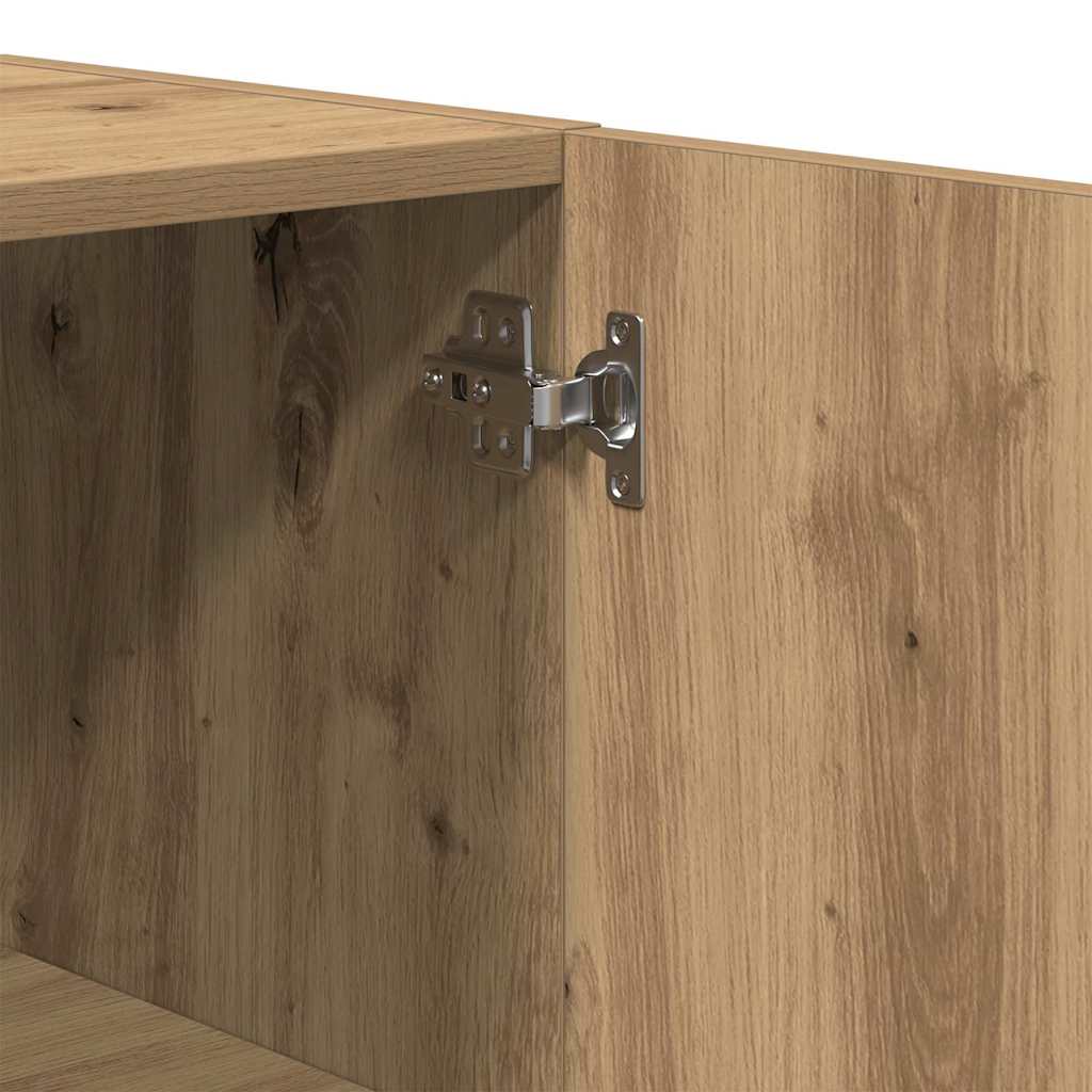 Wandschrank Eiche handwerklich 60 x 31 x 60 cm Holzwerkstoff