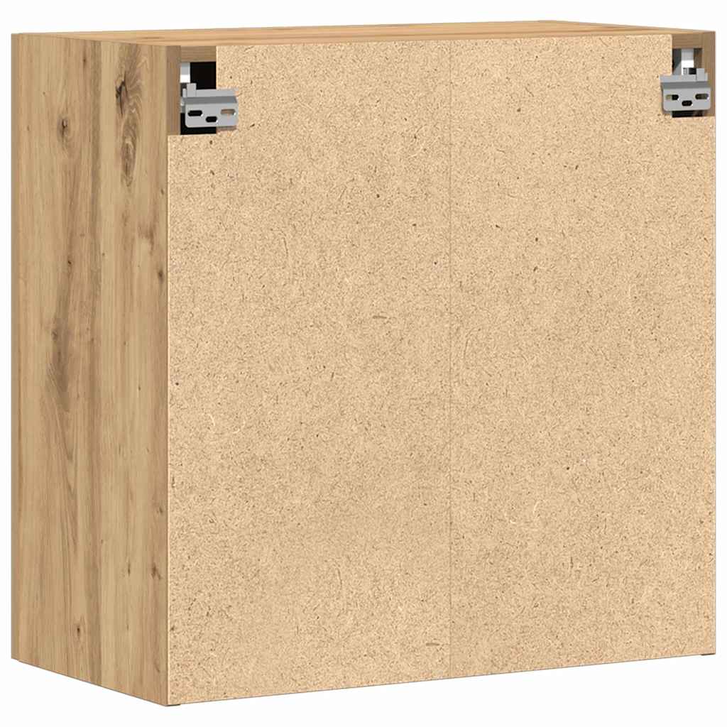 Wandschrank Eiche handwerklich 60 x 31 x 60 cm Holzwerkstoff