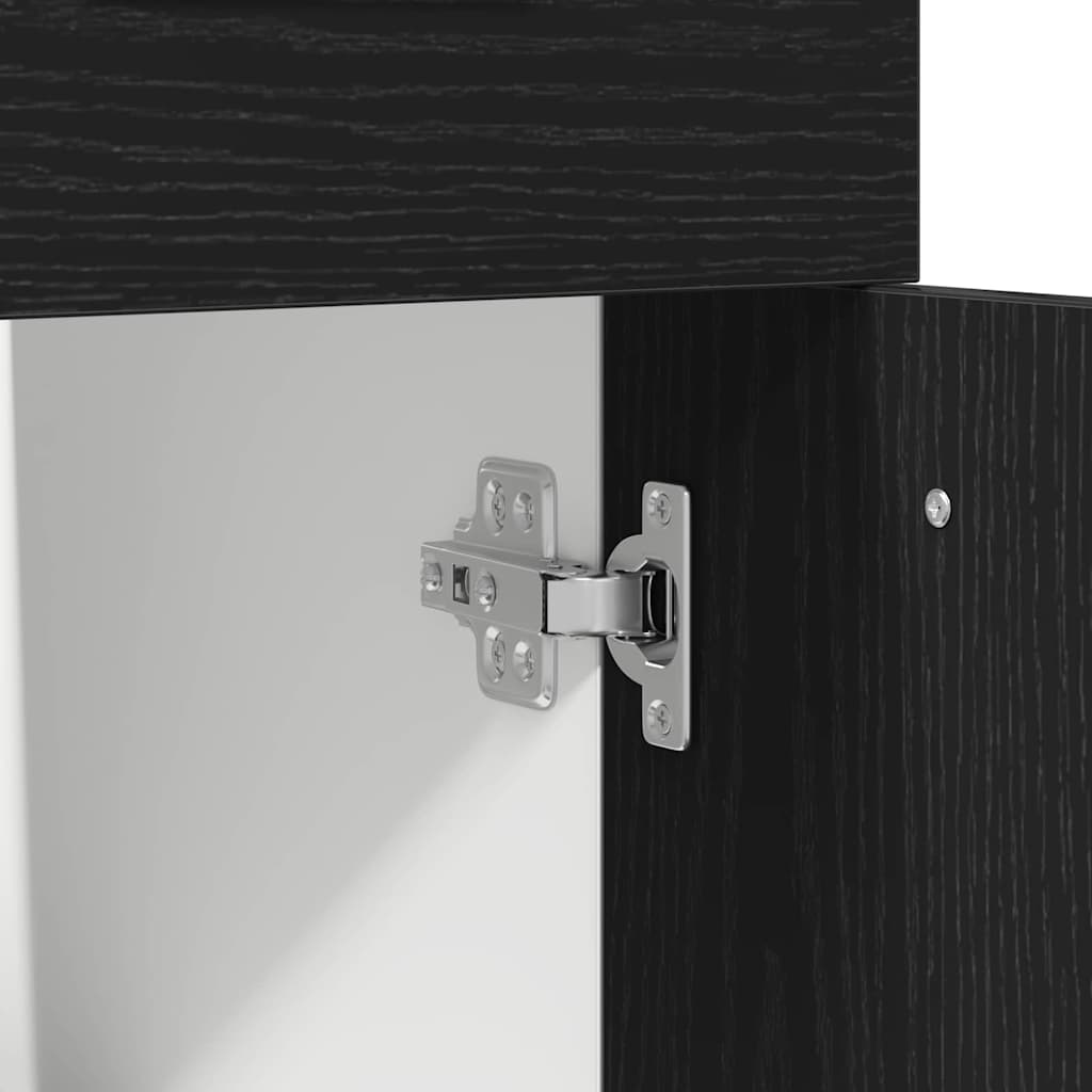 Schubladenunterschrank mit Tür Schwarze Eiche 30 x 46 x 81.5 cm