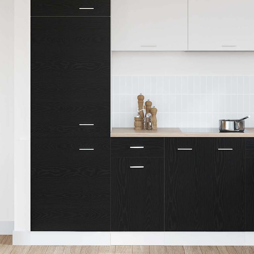 Schubladenunterschrank mit Tür Schwarze Eiche 40 x 46 x 81.5 cm