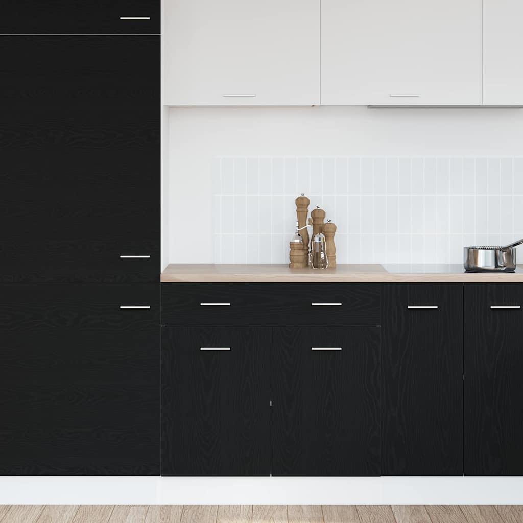 Schrank mit Schublade mit Tür Schwarze Eiche 80 x 46 x 81.5 cm