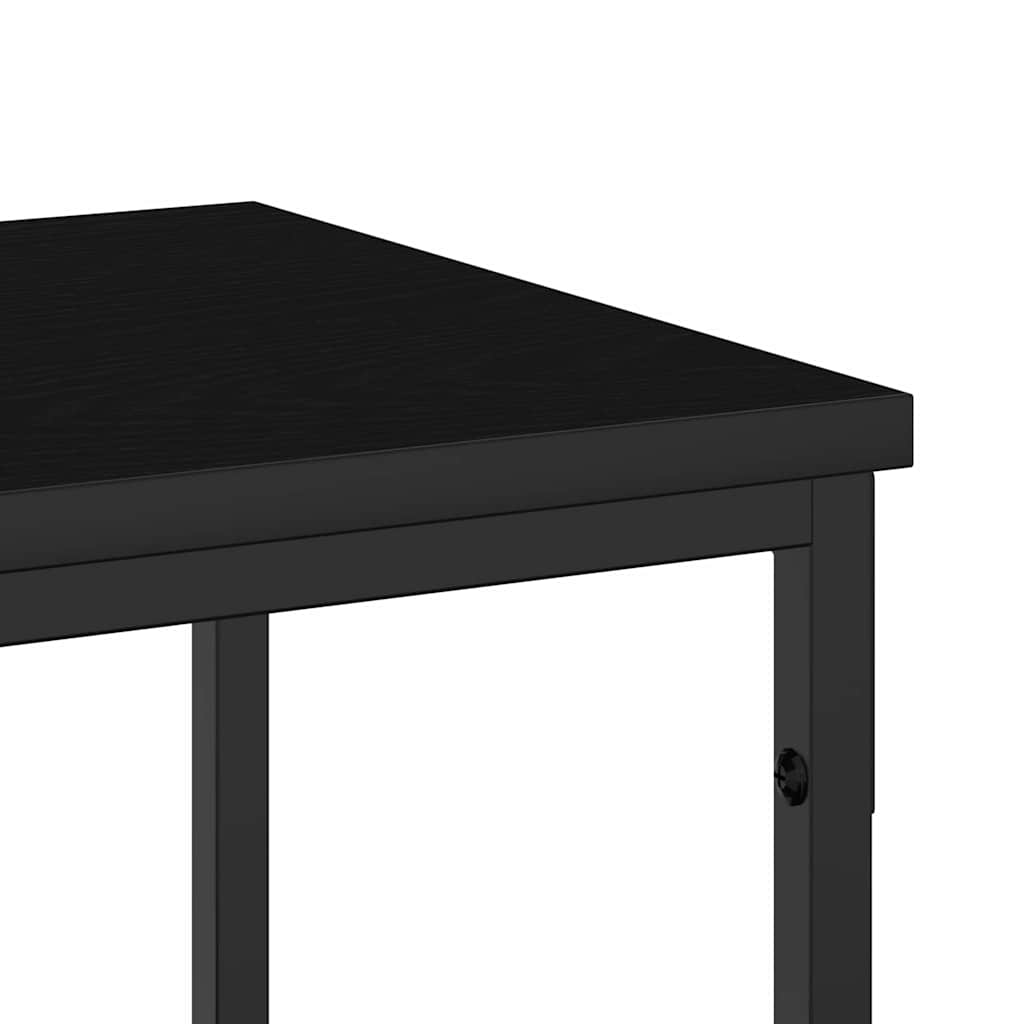 Konsolentisch mit Regal Schwarze Eiche 200 x 30 x 75 cm