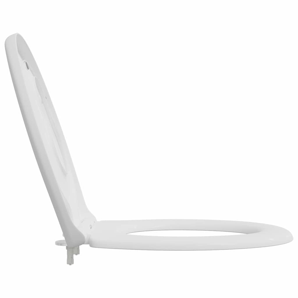 Schnellverschluss-WC-Sitz Weiß 44.5 x 37.3 x 4.3 cm Duroplast