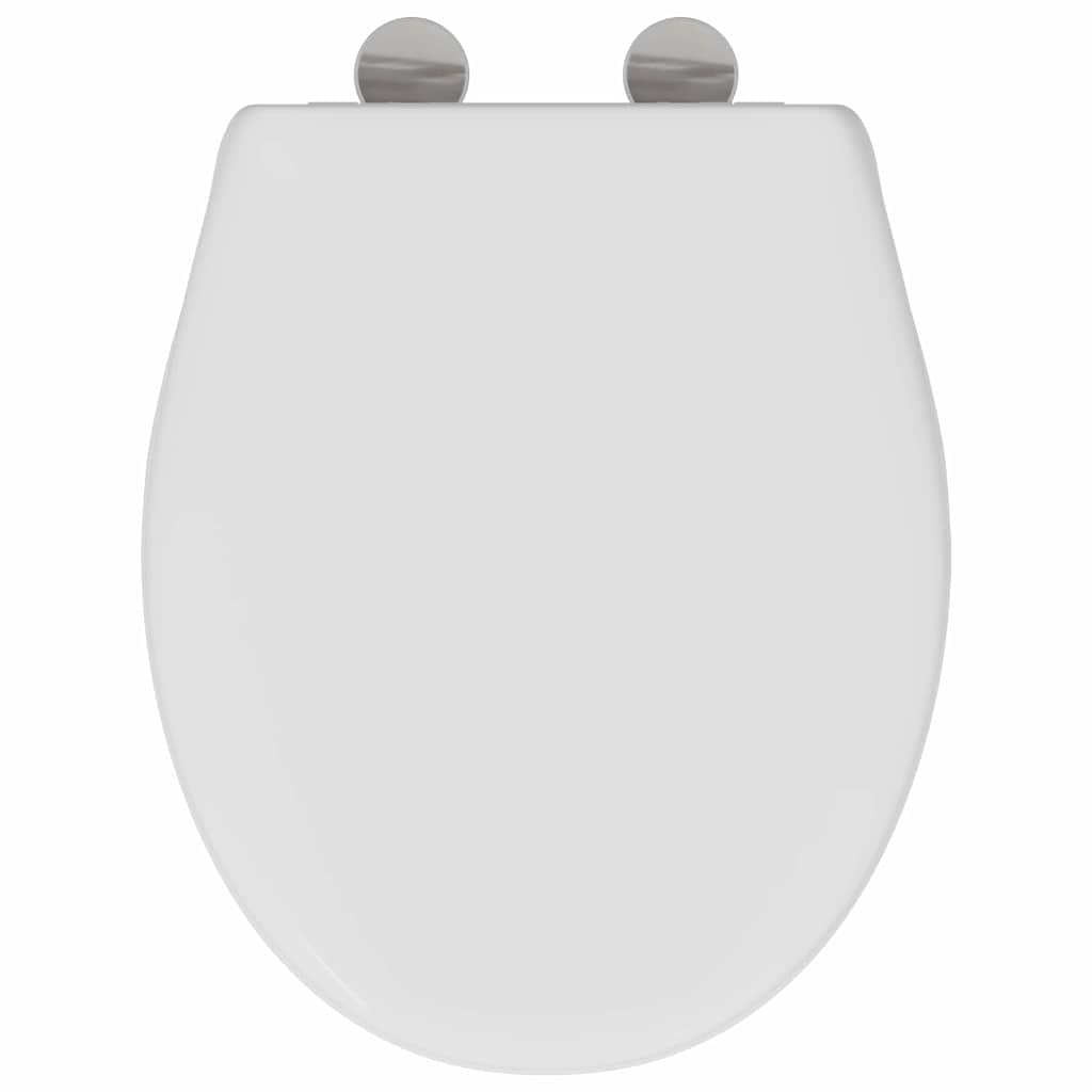 Schnellverschluss-WC-Sitz Weiß 44.5 x 37.3 x 4.3 cm Duroplast