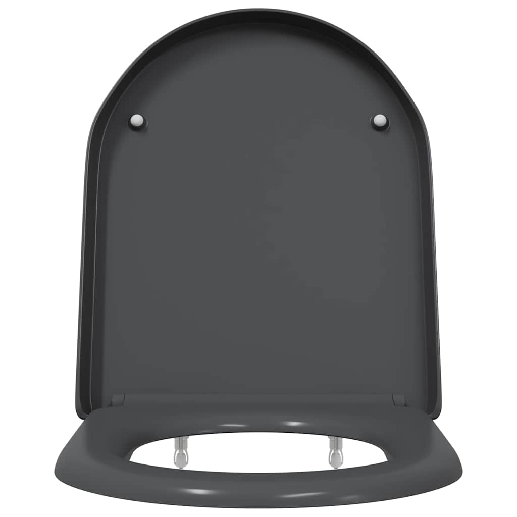 Schnellverschluss-WC-Sitz Anthrazit 46,2 x 36 x 4,3 cm