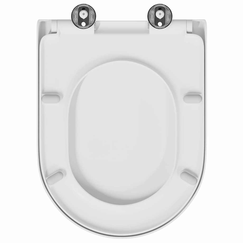 Schnellverschluss-WC-Sitz Weiß 46,2 x 36 x 4,3 cm Duroplast