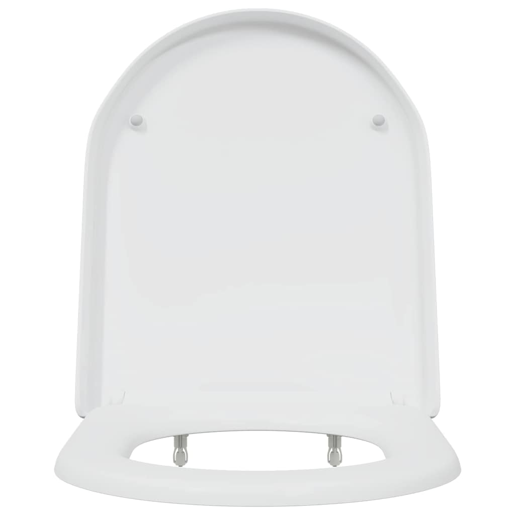 Schnellverschluss-WC-Sitz Weiß 46,2 x 36 x 4,3 cm Duroplast