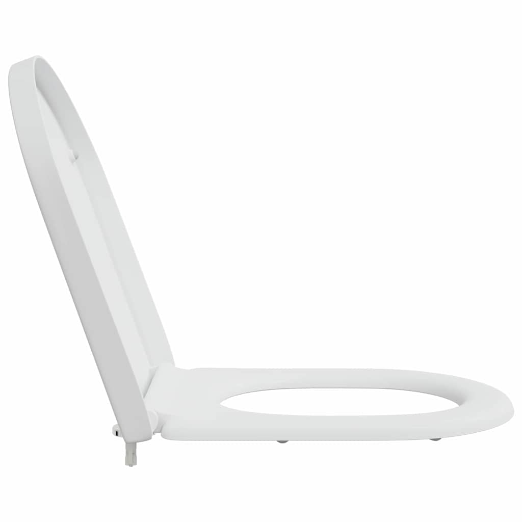 Schnellverschluss-WC-Sitz Weiß 46,2 x 36 x 4,3 cm Duroplast