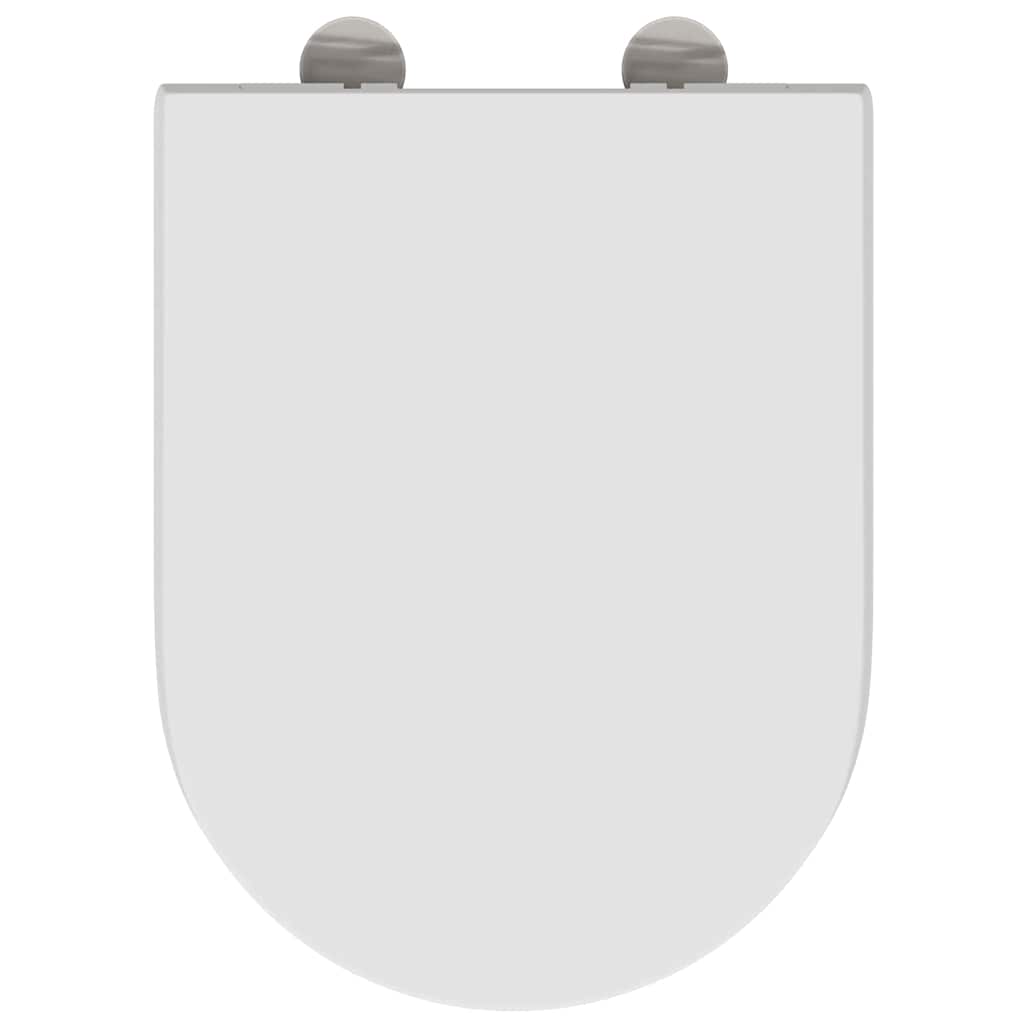 Schnellverschluss-WC-Sitz Weiß 46,2 x 36 x 4,3 cm Duroplast