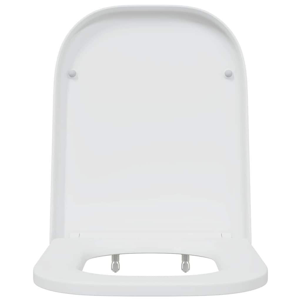 Schnellverschluss-WC-Sitz Weiß 44,5 x 35 x 3,6 cm Duroplast
