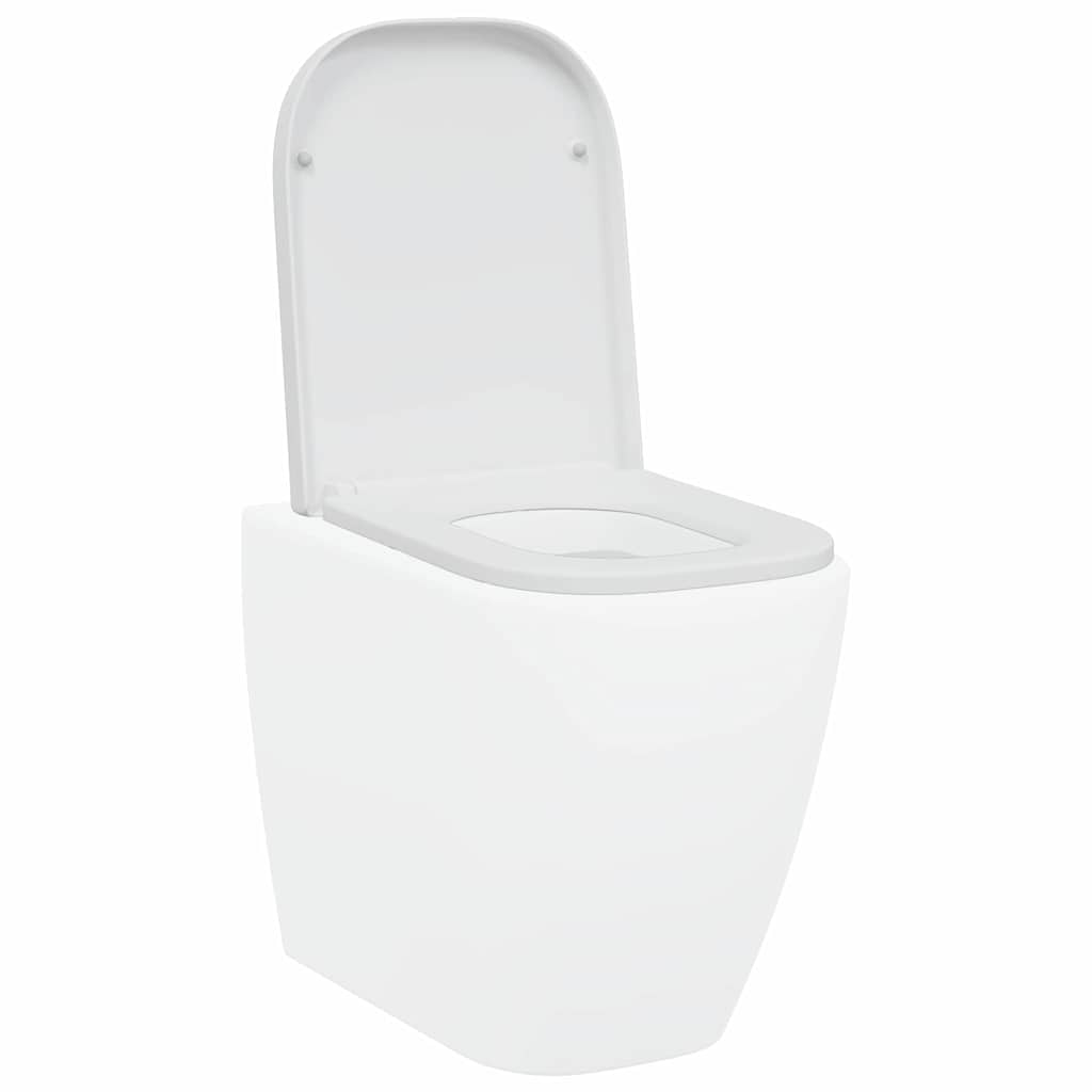 Schnellverschluss-WC-Sitz Weiß 44,5 x 35 x 3,6 cm Duroplast