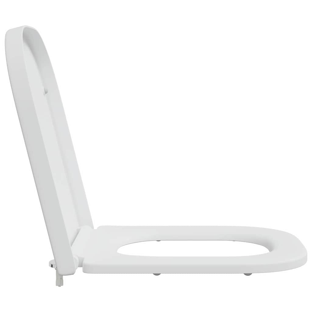 Schnellverschluss-WC-Sitz Weiß 44,5 x 35 x 3,6 cm Duroplast