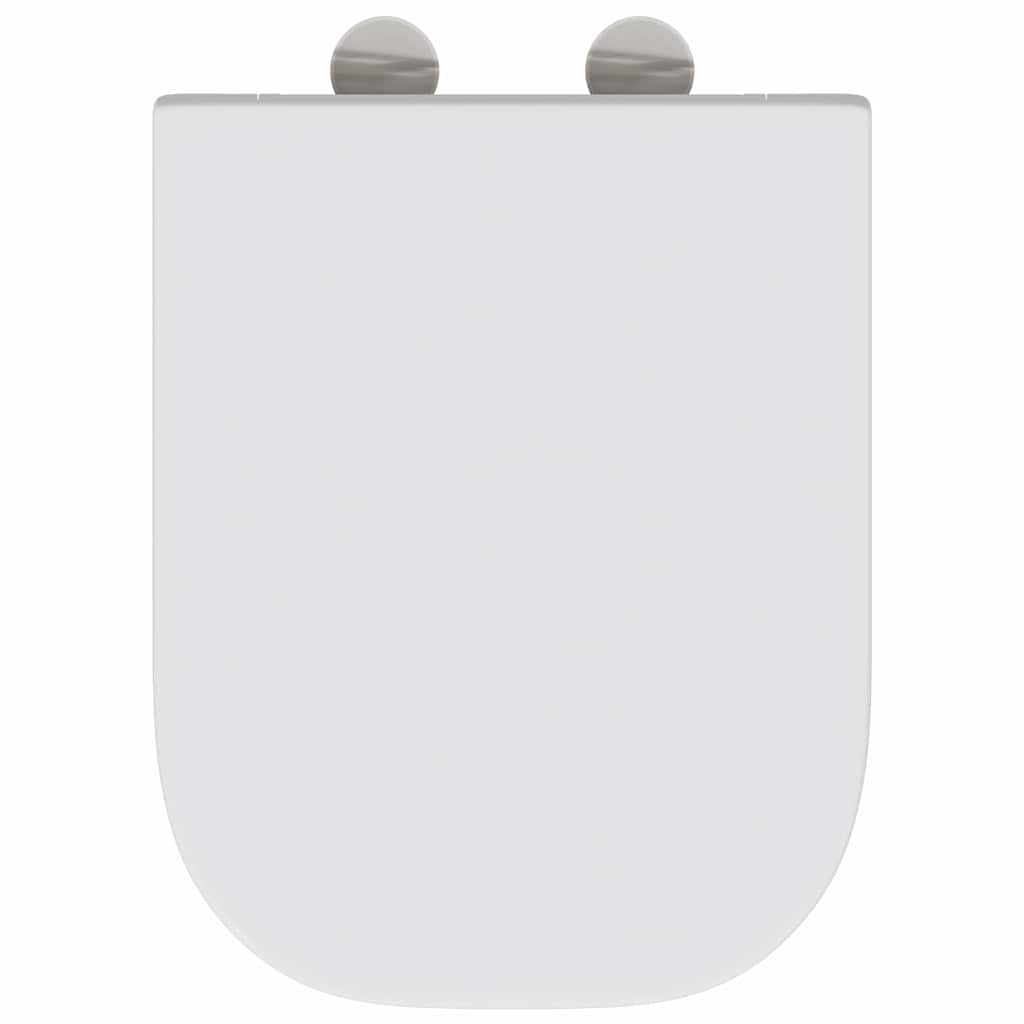 Schnellverschluss-WC-Sitz Weiß 44,5 x 35 x 3,6 cm Duroplast