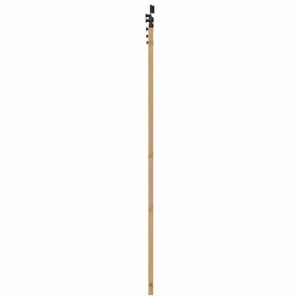 Schiebetür Manuell Braun 86 x 198.5 cm Holz und Metall