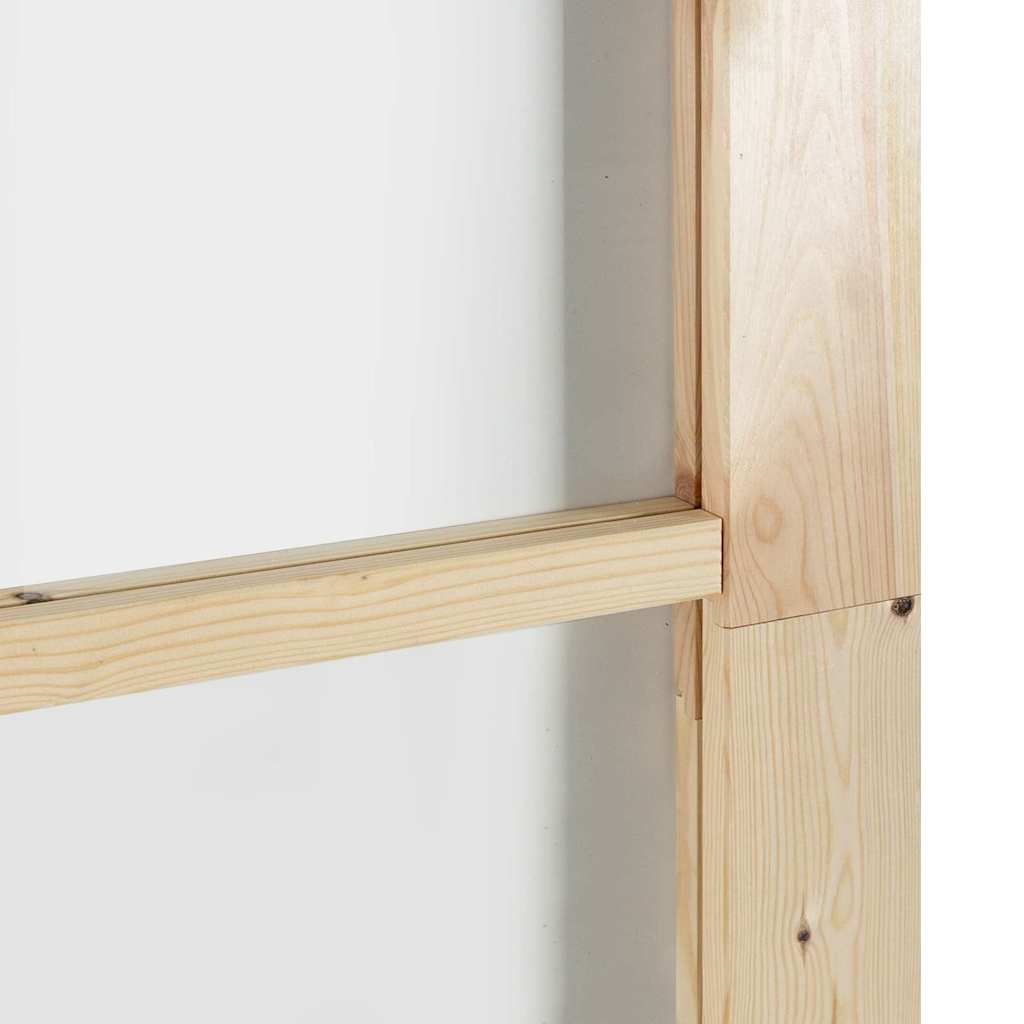 Schiebetür Manuell Braun 93 x 211 cm Holz und Metall