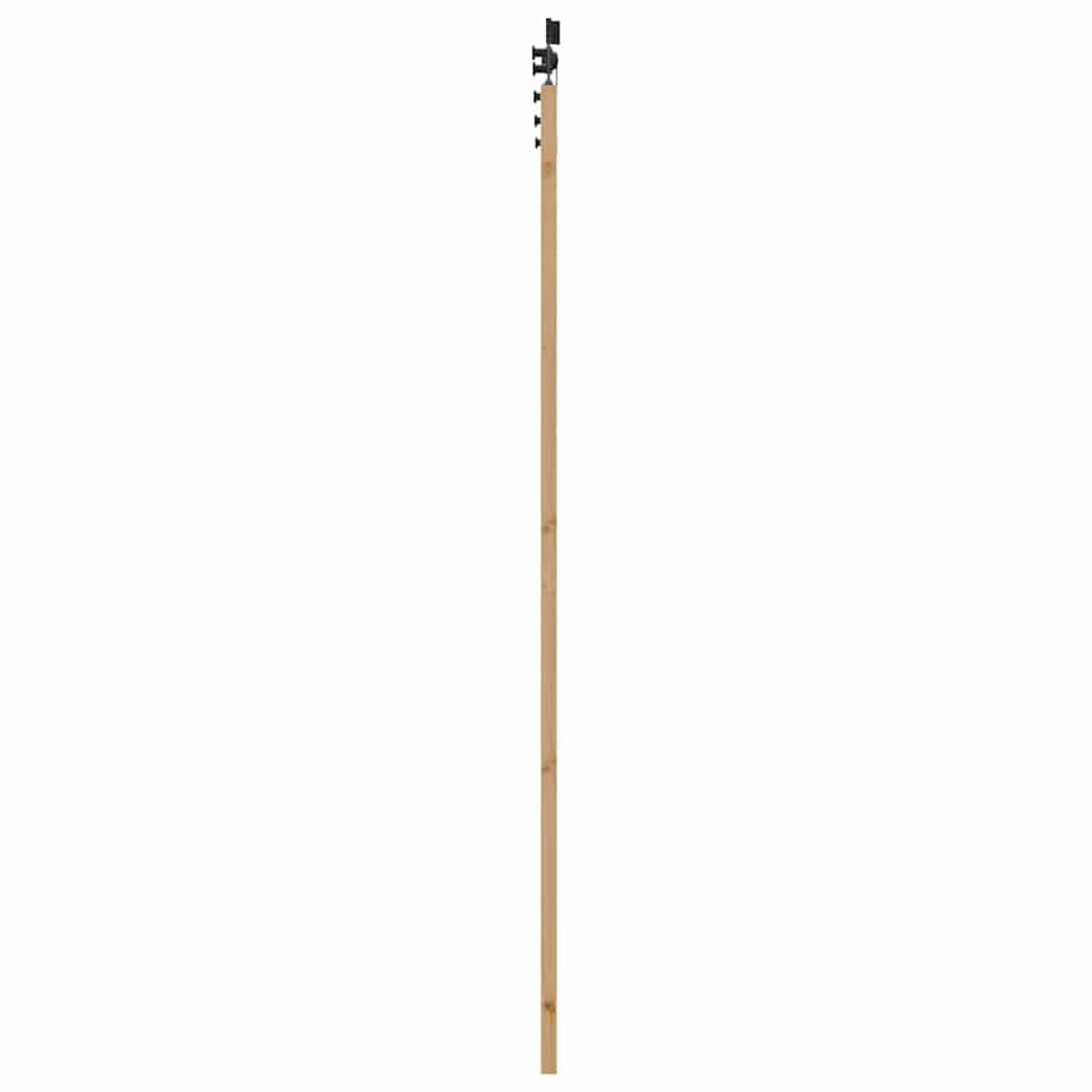 Schiebetür Manuell Braun 93 x 232 cm Holz und Metall