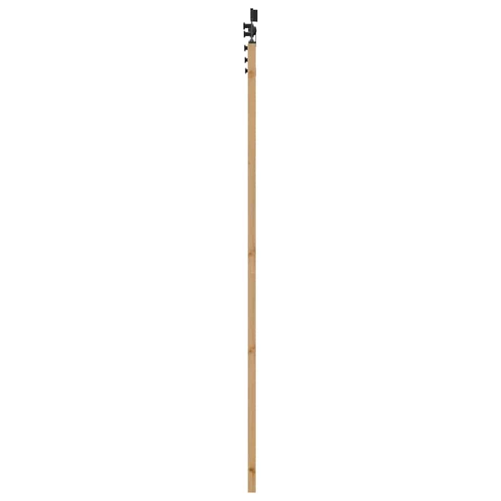 Schiebetür Manuell Braun 83 x 211 cm Holz und Metall