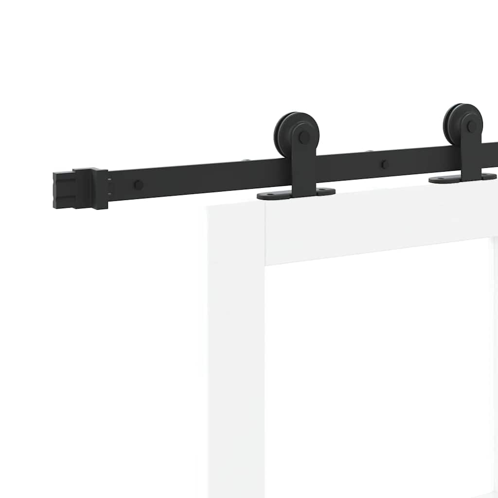 Schiebetür Manuell Weiß 83 x 232 cm Holz und Metall