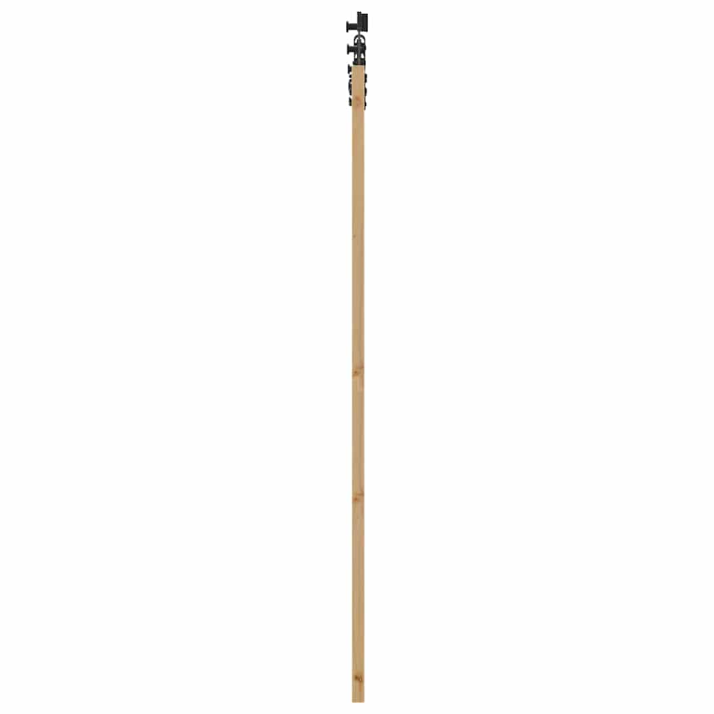 Schiebetür Manuell Braun 61 x 198.5 cm Holz und Metall