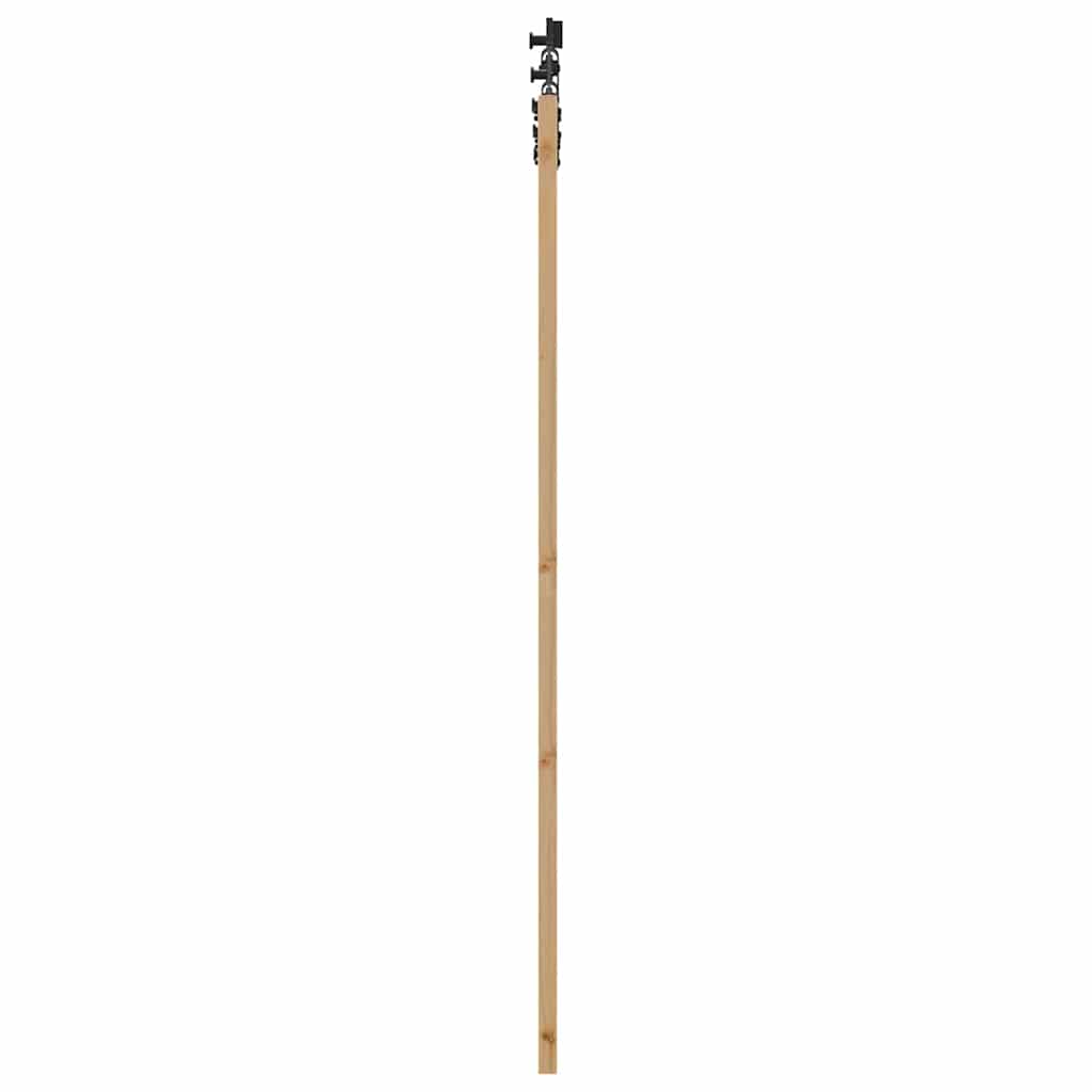 Schiebetür Manuell Braun 73,5 x 198,5 cm Holz und Metall