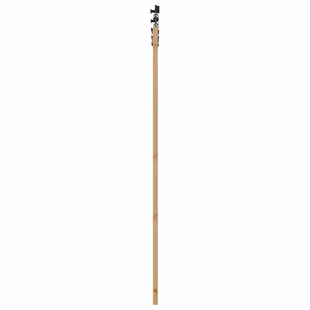 Schiebetür Manuell Braun 73,5 x 211 cm Holz und Metall