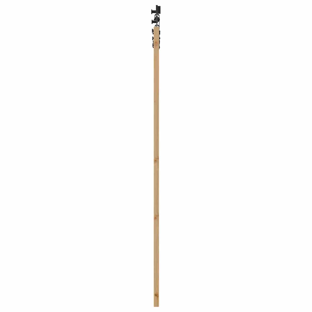 Schiebetür Manuell Braun 78 x 202 cm Holz und Metall