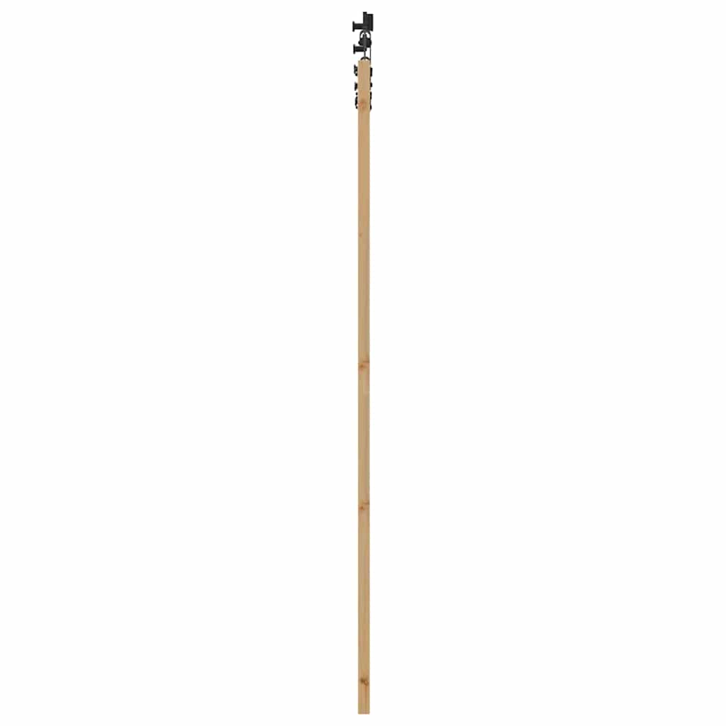 Schiebetür Manuell Braun 83 x 211 cm Holz und Metall