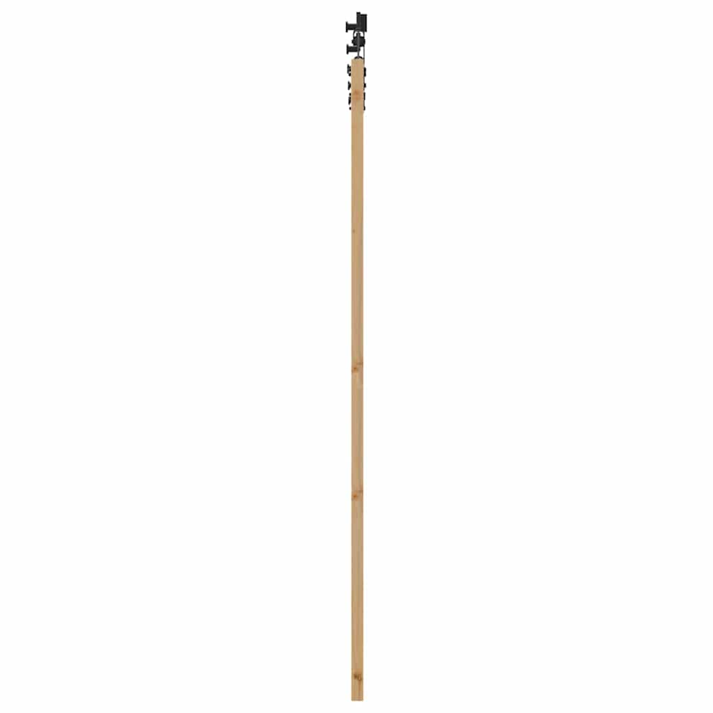 Schiebetür Manuell Braun 86 x 198.5 cm Holz und Metall