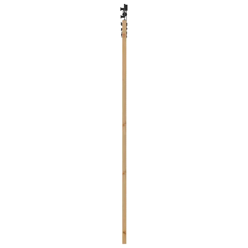 Schiebetür Manuell Braun 86 x 211 cm Holz und Metall