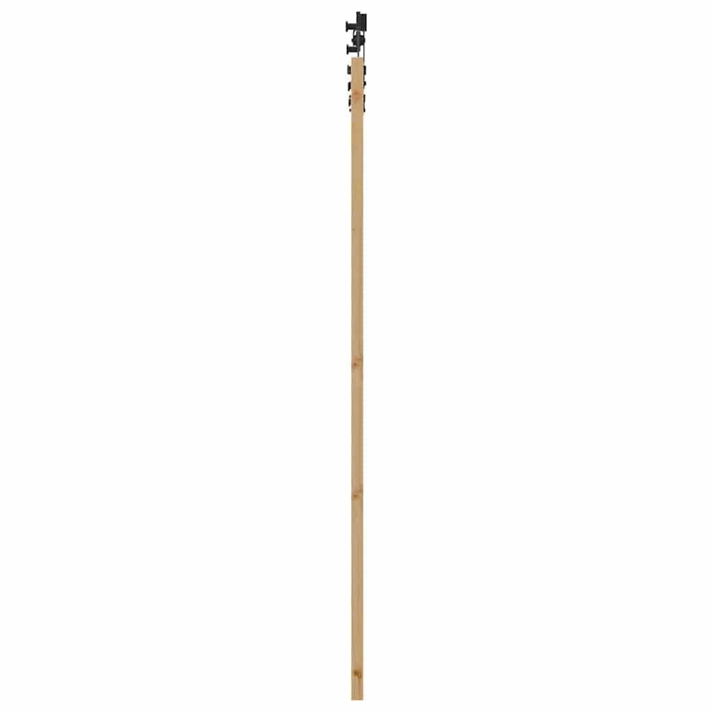 Schiebetür Manuell Braun 93 x 202 cm Holz und Metall
