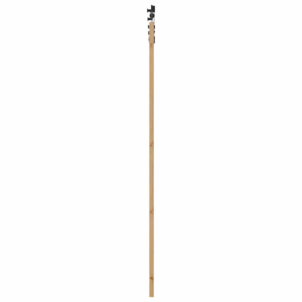 Schiebetür Manuell Braun 93 x 232 cm Holz und Metall