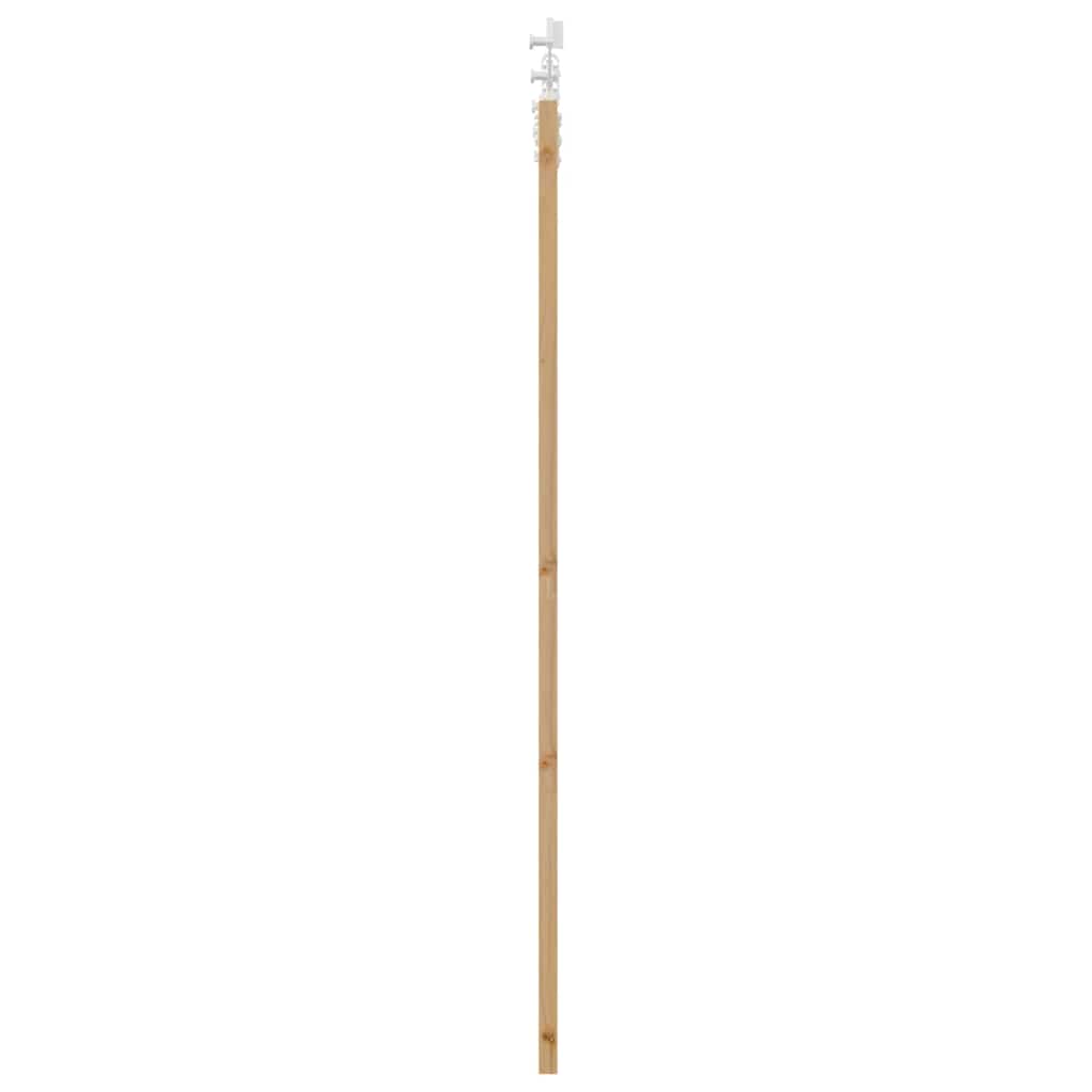 Schiebetür Manuell Braun 61 x 198.5 cm Holz und Metall