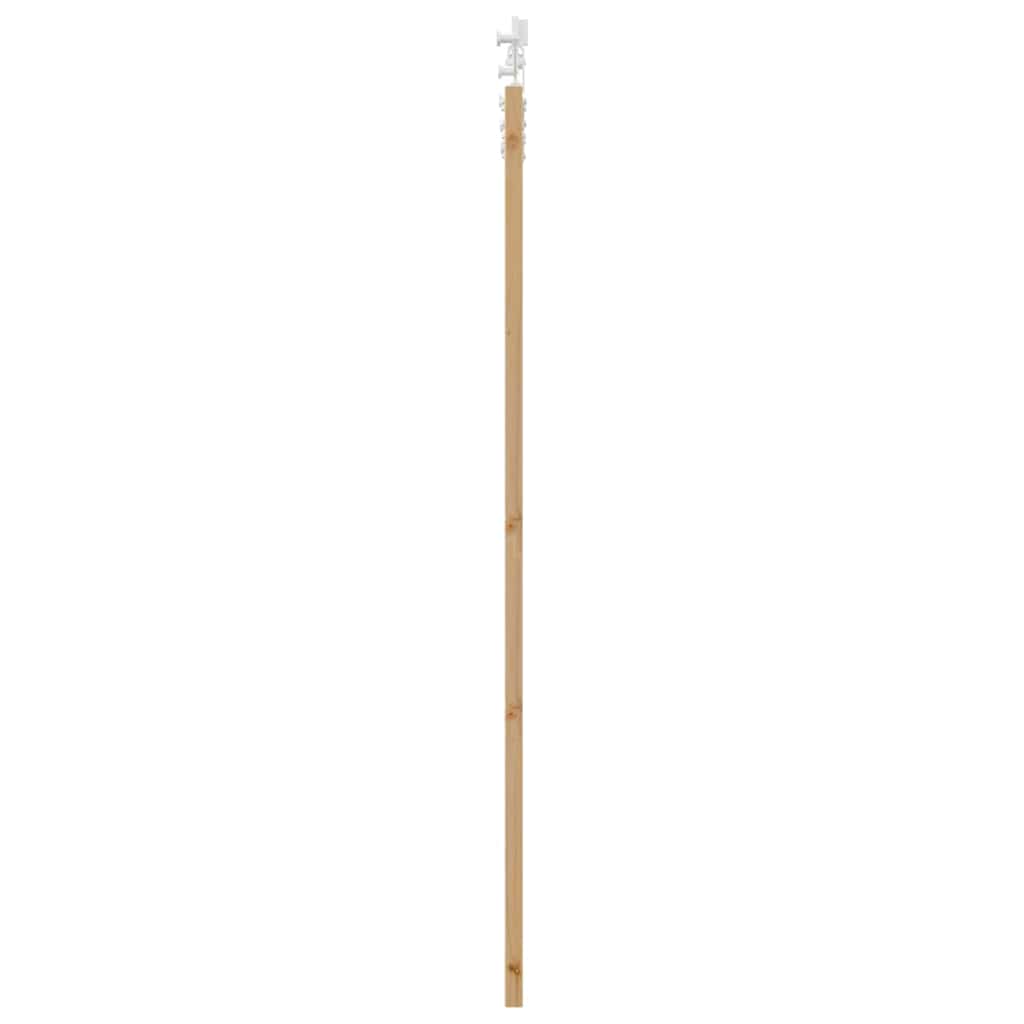 Schiebetür Manuell Braun 83 x 202 cm Holz und Metall
