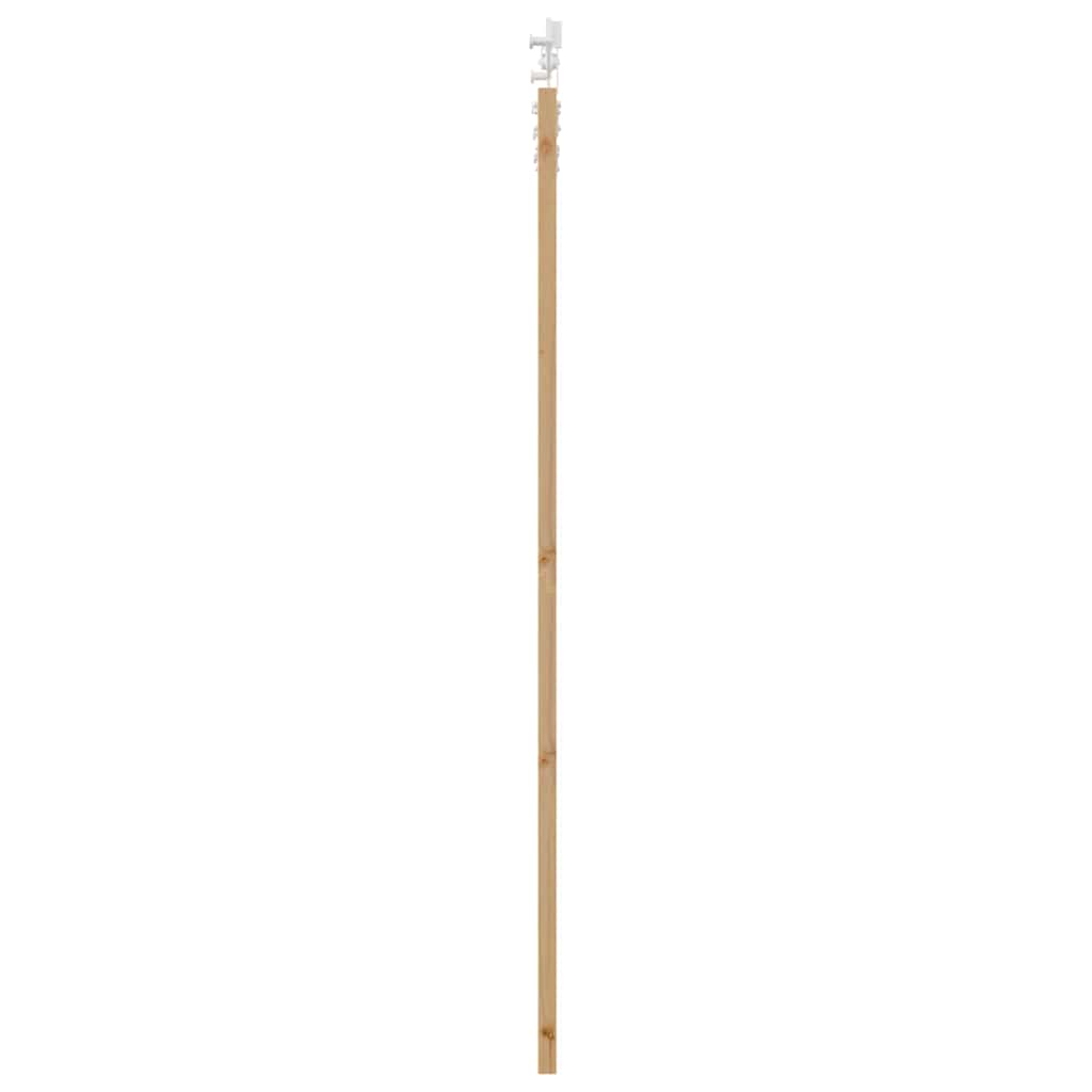Schiebetür Manuell Braun 93 x 202 cm Holz und Metall