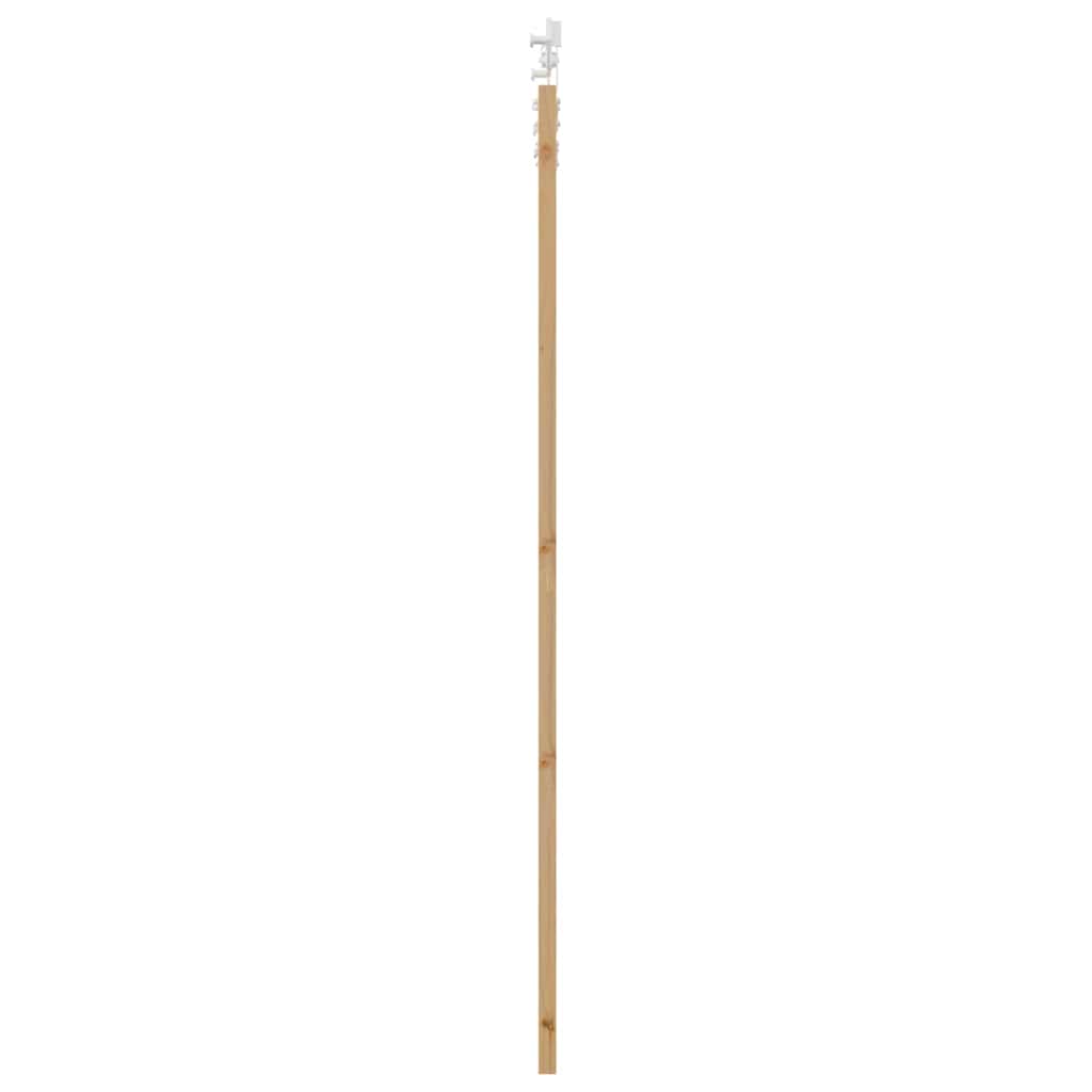 Schiebetür Manuell Braun 93 x 211 cm Holz und Metall