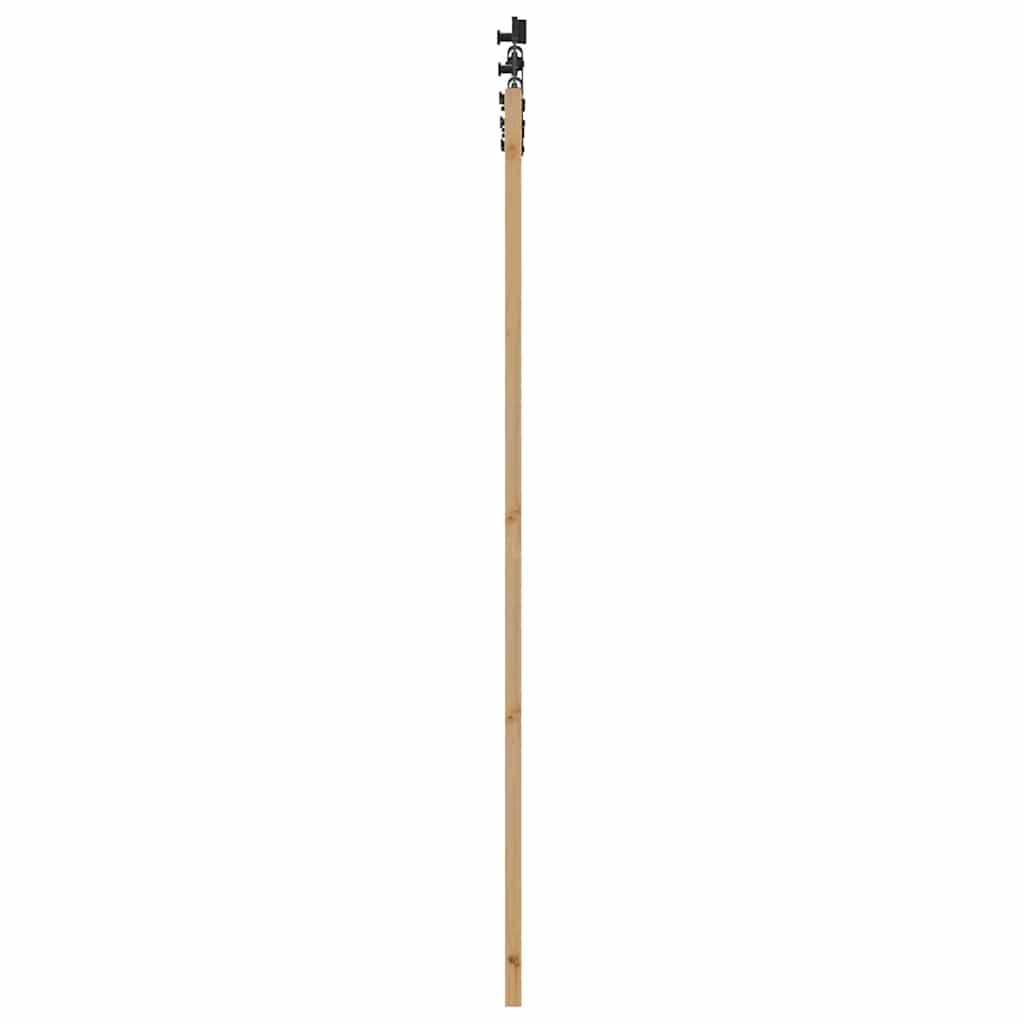 Schiebetür Manuell Braun 73,5 x 211 cm Holz und Metall
