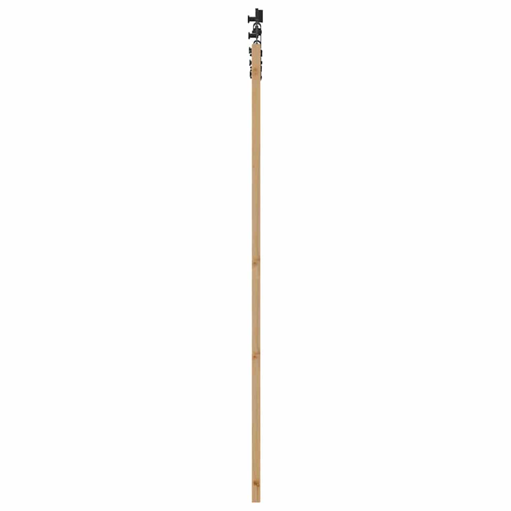 Schiebetür Manuell Braun 78 x 202 cm Holz und Metall