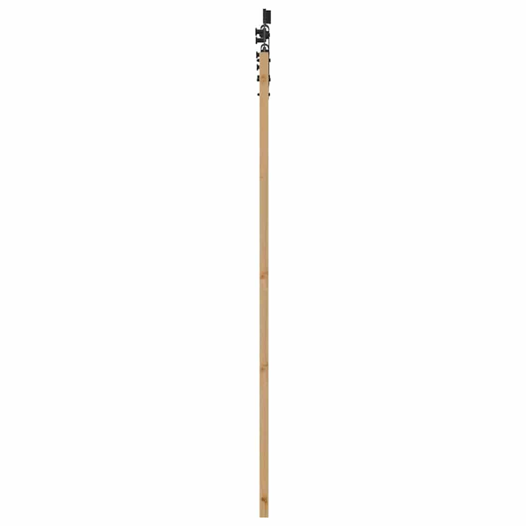 Schiebetür Manuell Braun 61 x 198.5 cm Holz und Metall