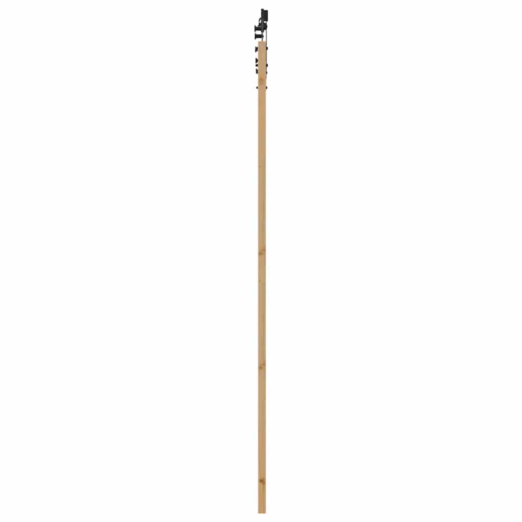 Schiebetür Manuell Braun 83 x 232 cm Holz und Metall