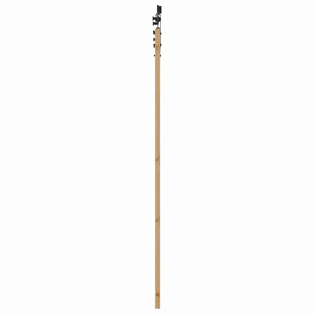 Schiebetür Manuell Braun 93 x 211 cm Holz und Metall