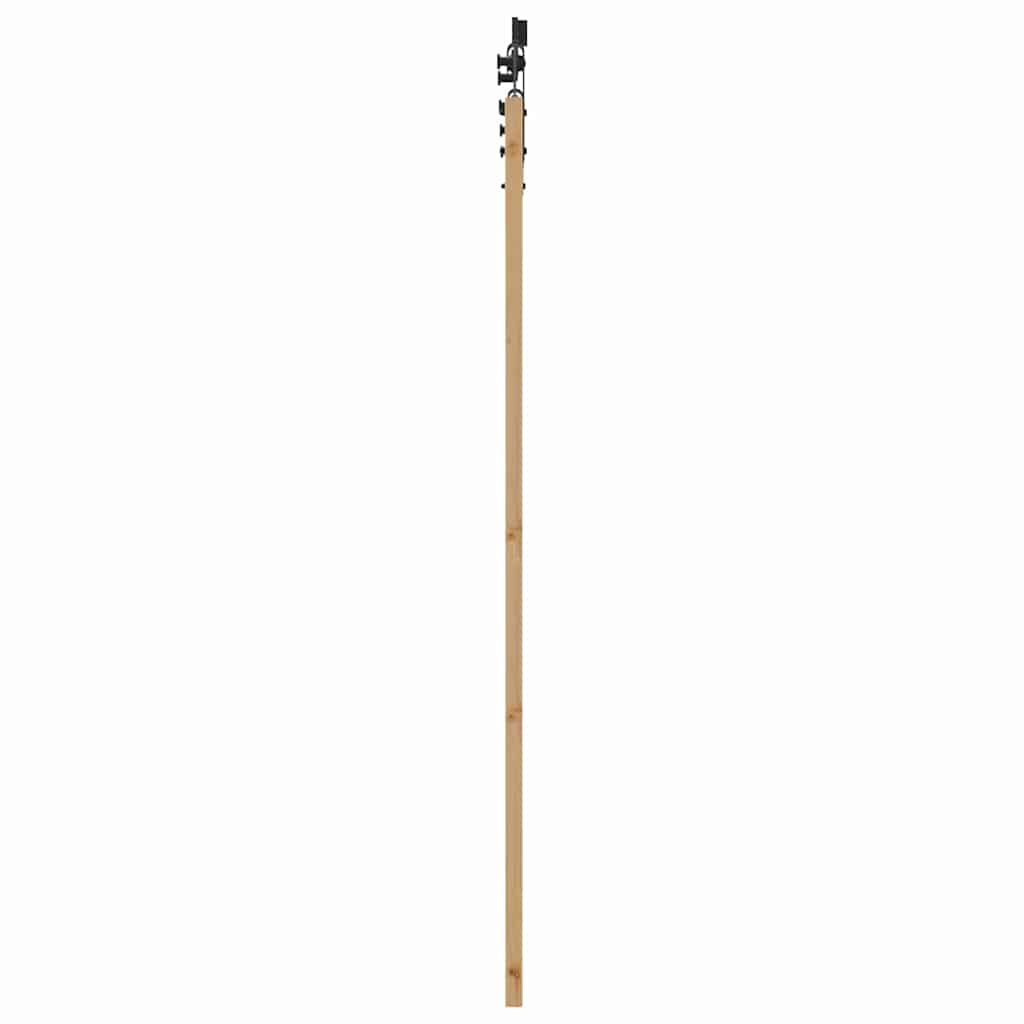 Schiebetür Manuell Braun 73,5 x 198,5 cm Holz und Metall