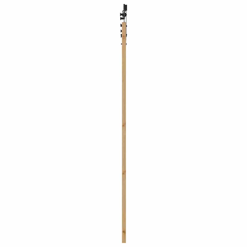 Schiebetür Manuell Braun 78 x 211 cm Holz und Metall