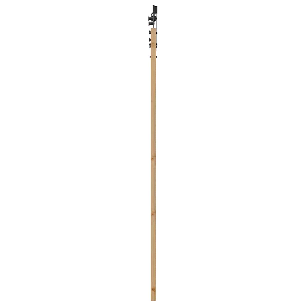 Schiebetür Manuell Braun 83 x 202 cm Holz und Metall
