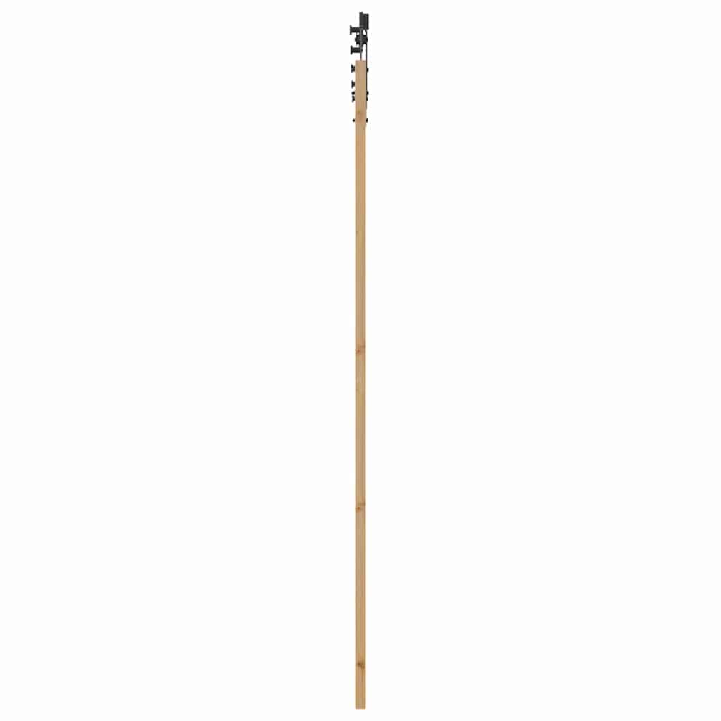Schiebetür Manuell Braun 83 x 232 cm Holz und Metall
