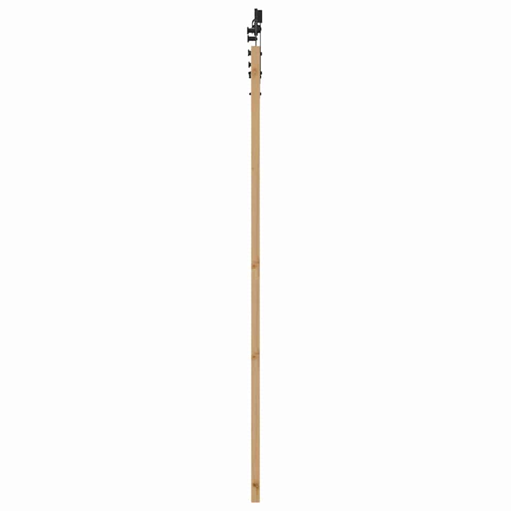 Schiebetür Manuell Braun 86 x 198.5 cm Holz und Metall