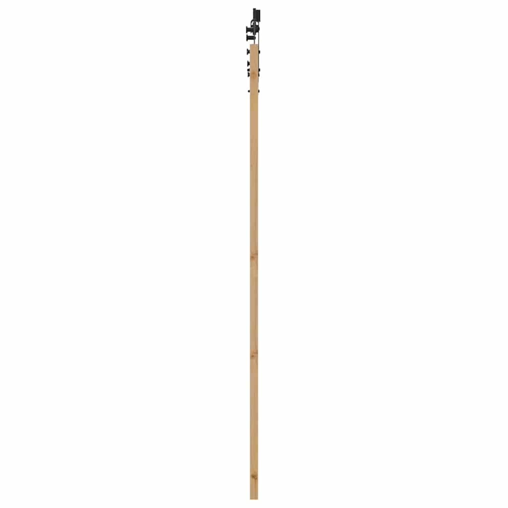 Schiebetür Manuell Braun 86 x 211 cm Holz und Metall