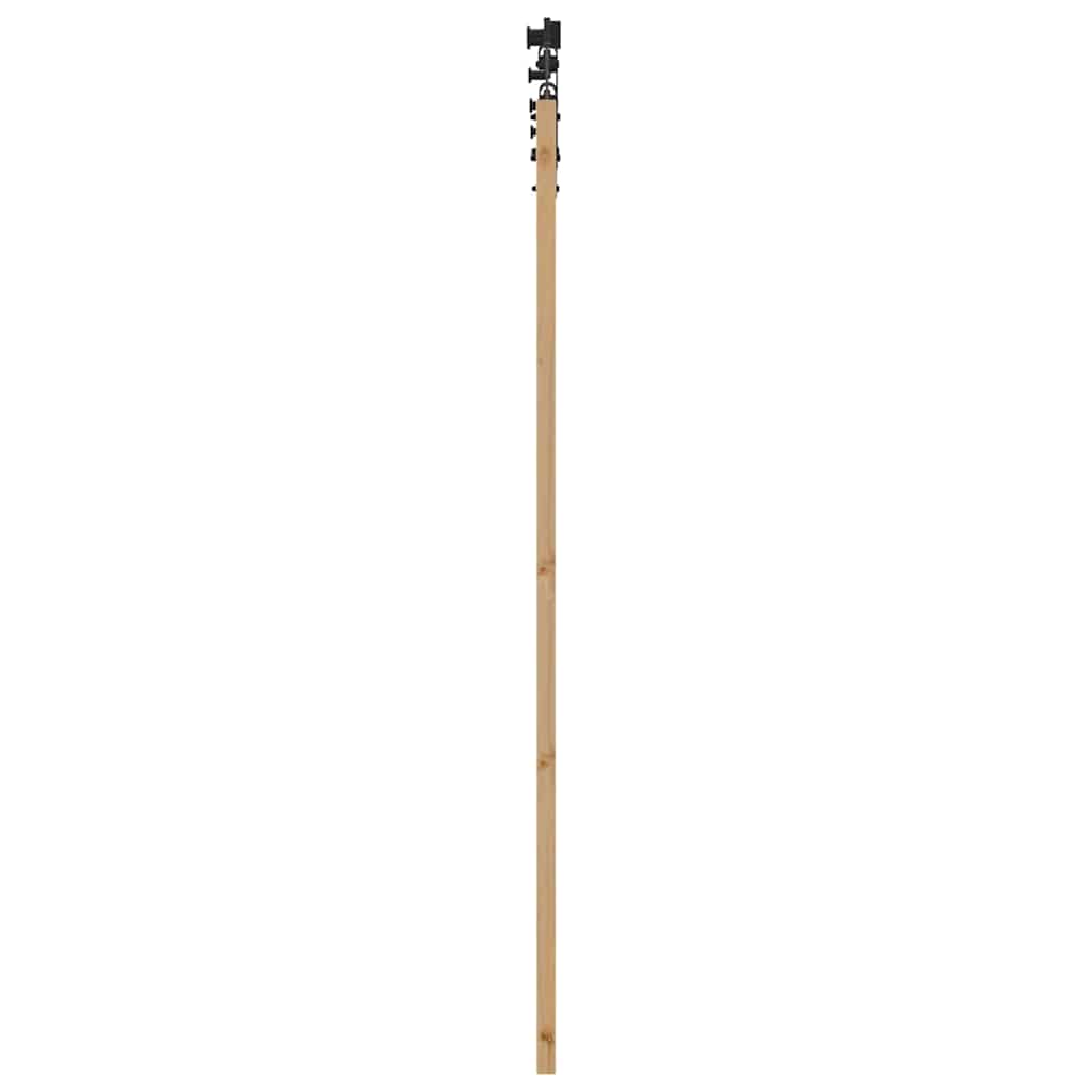 Schiebetür Manuell Braun 61 x 198.5 cm Holz und Metall
