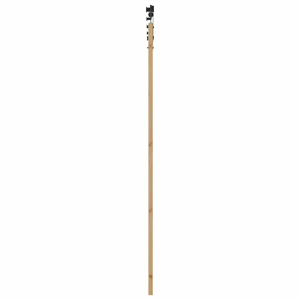 Schiebetür Manuell Braun 78 x 232 cm Holz und Metall