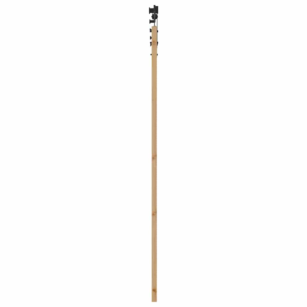 Schiebetür Manuell Braun 83 x 202 cm Holz und Metall
