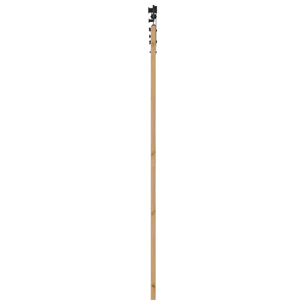 Schiebetür Manuell Braun 86 x 211 cm Holz und Metall